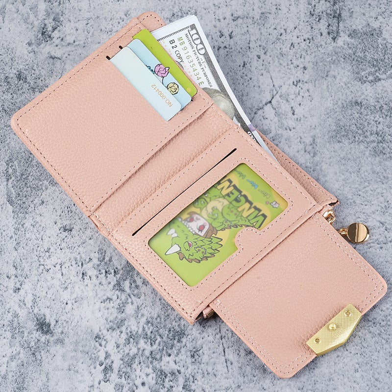 Multifunctional Solid Color PU Leather Wallet, RFID Blocking Design Portable Daily Storage Purse for Cards Cash Coin Business Use - Image 2