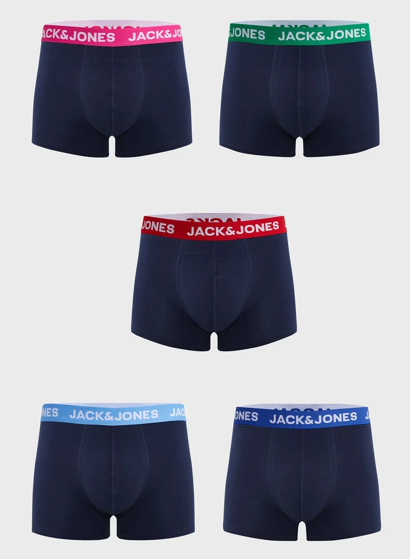 JACK & JONES 5 Pack Logo Trunks