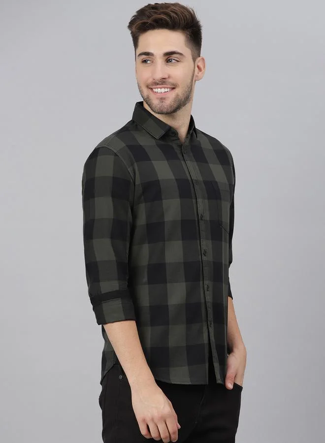 Dennis Lingo Checked Slim Fit Casual Shirt by Styli
