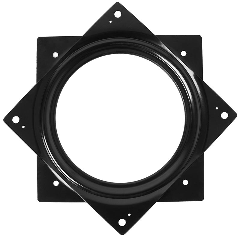 DMSTECH DMSTECH 6 Lazy Susan Turntable Black 500lb Steel Ball Bearing Rotating Tray Strong Sturdy Table Cabinet Low Profile for 360 Chair and Door Kitchen Craft Project Makeup Holder Monitor 