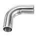 M METERXITY OD 1 Inch 90 Degree Mandrel Bend Elbow Thicken 15 mm 304 Stainless Steel Exhaust Elbow Pipe for Car Modified Exhaust System Stair Handrail Bend Height 70 mm - Image 2
