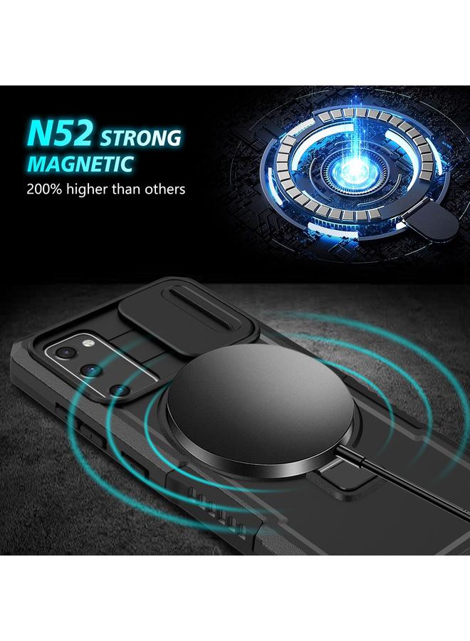 S-TOP Case For Samsung Galaxy S20 FE Sliding Camshield Magsafe Holder TPU Hybrid PC Phone Case - Image 4