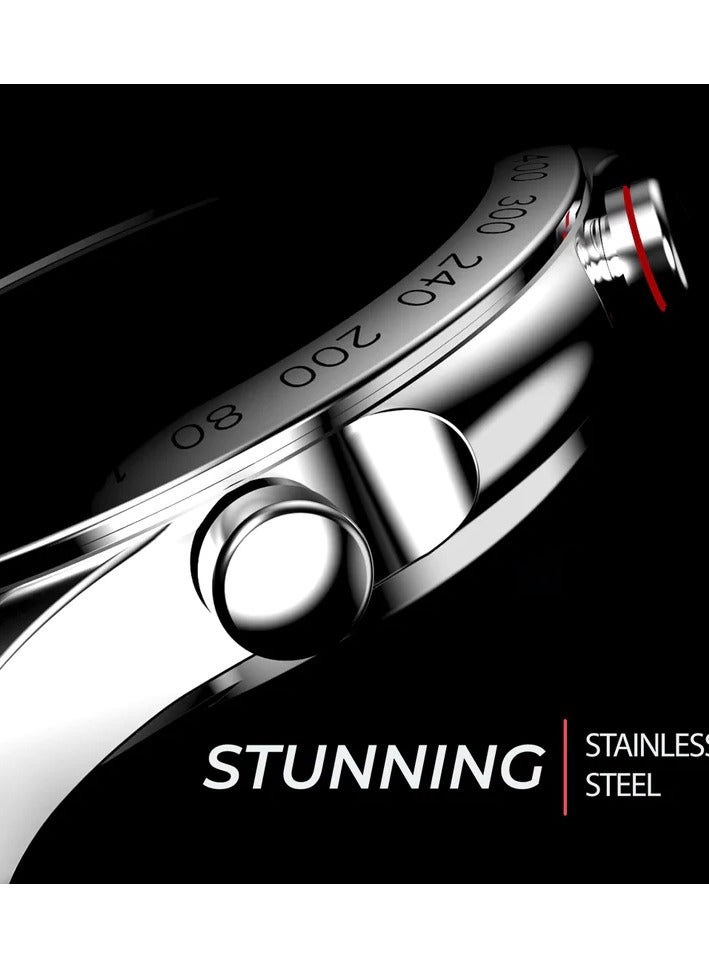 HiFuture Futurego Pro Stainless-Steel Smartwatch - Silver - Image 3