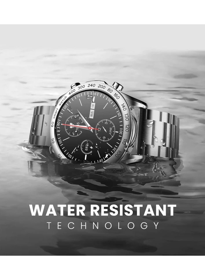HiFuture Futurego Pro Stainless-Steel Smartwatch - Silver - Image 4