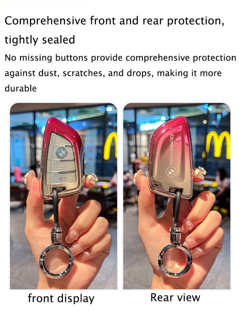 BMW High end car key shell case suitable for BMW 3 Series 325, BMW 5 Series 530, BMW x5, BMW x3, BMW x1, BMW i3 car key protection cover - Image 3