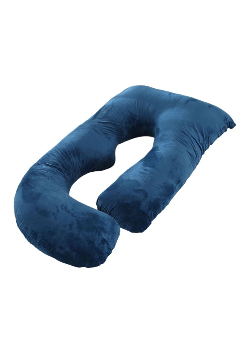 Crystal Velvet Maternity Pillow Maternity Belly Support Pillow Core Side Sleeping Pillow Waist Support Pillow - Image 1