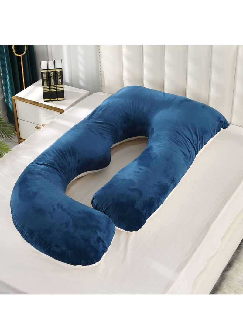 Crystal Velvet Maternity Pillow Maternity Belly Support Pillow Core Side Sleeping Pillow Waist Support Pillow - Image 2