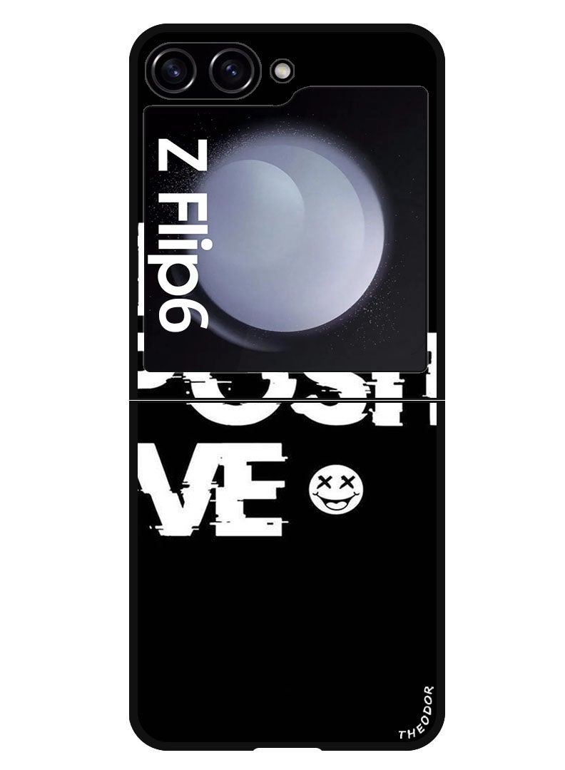 Theodor Protective Case Anti Scratch Shock Proof Bumper Cover For Samsung Galaxy Z Flip 6 Be Positive - Image 1