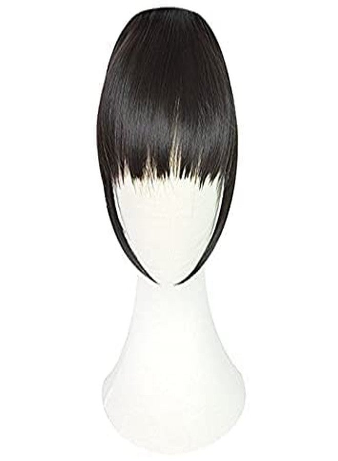 KYNA Clip In Synthetic Front Hair Extension/Fringe/Front Bang For Girls And Women Pack Of 1(Dark Brown Colour) - Image 4