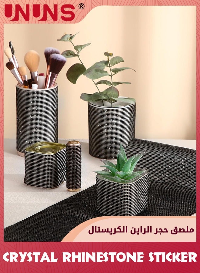 يو إن يو إن أس بلينغ بلينغ حجر الراين ورقة ، 24x40 سنتيمتر ذاتية اللصق كريستال حجر الراين الماس جوهرة ملصق لتزيين السيارة ، الملابس ، Craft بها بنفسك الحرفية - Image 5