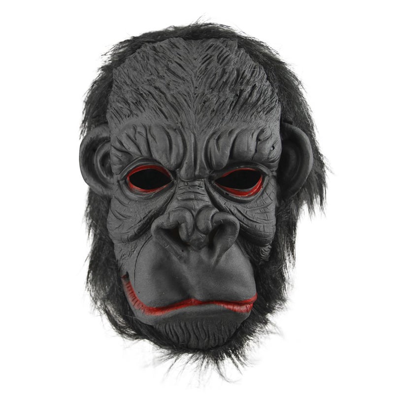 BXT Halloween Party Cosplay Costume Porps Smile Gorilla Ape Full Head Mask Latex Animal Head Fancy Dress Costume Props - Image 2