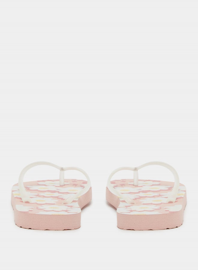 Styli Floral Print Flip Flops - Image 5