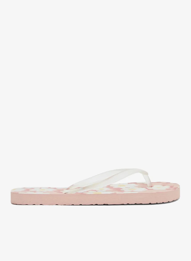 Styli Styli Floral Print Flip Flops