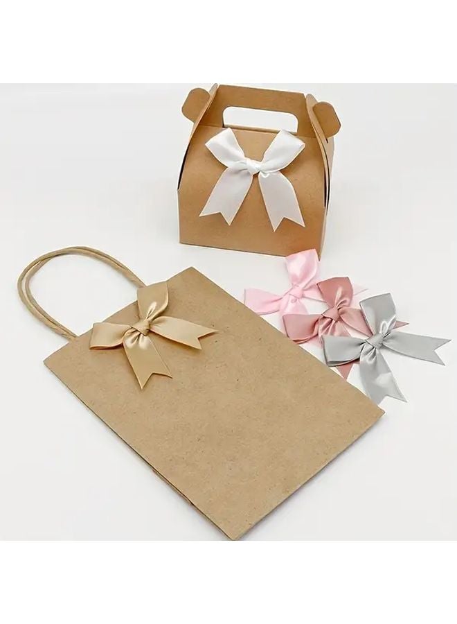 Red Satin Ribbon Bows 20pcs For Gift Wrapping Wedding Decor DIY Crafts - Image 5