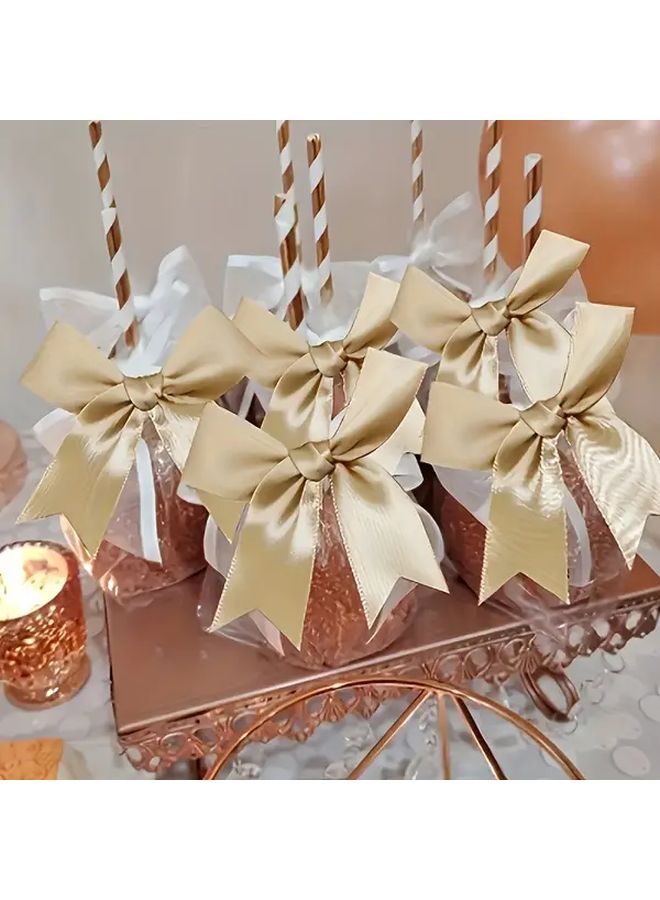 Red Satin Ribbon Bows 20pcs For Gift Wrapping Wedding Decor DIY Crafts - Image 3