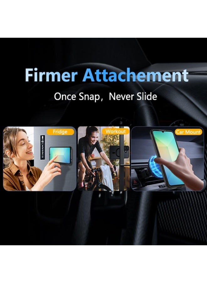 ACLIX Magnetic Case for Samsung Galaxy A07 [Shockproof & Slim] Matte Hard Back Cover with high-Grade Protection | Black - Image 4