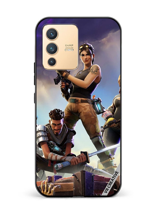VR CREATIVE Protective Case Cover For Vivo V23 5G Fortnite Design Multicolour - Image 1