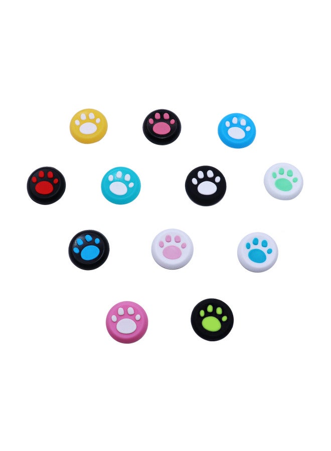 PS5 PS4 PS3 XBOXONE/360 Handle Rocker Cap Cat's Claw Silicone Cap Footprint Protection Cap Cover-Product Color:White  - Image 2