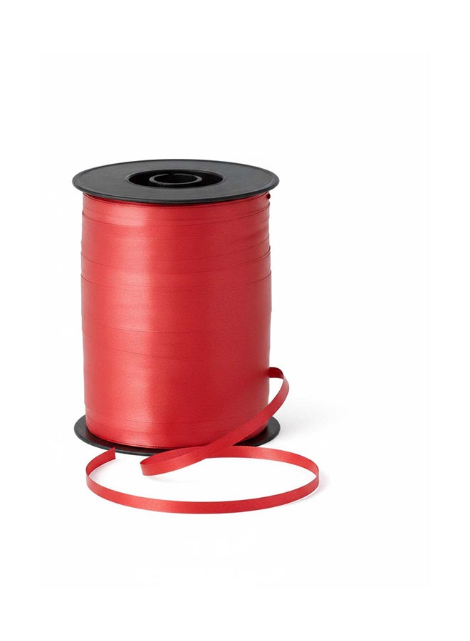 Ciao Balloon Curling Ribbon 0.5 cm x 500 Yards Red – Balloon String for Party Decorations, Gifts & Crafts - Image 1
