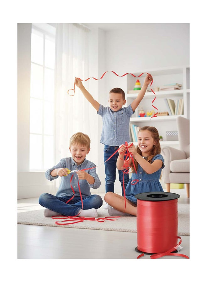 Ciao Balloon Curling Ribbon 0.5 cm x 500 Yards Red – Balloon String for Party Decorations, Gifts & Crafts - Image 3