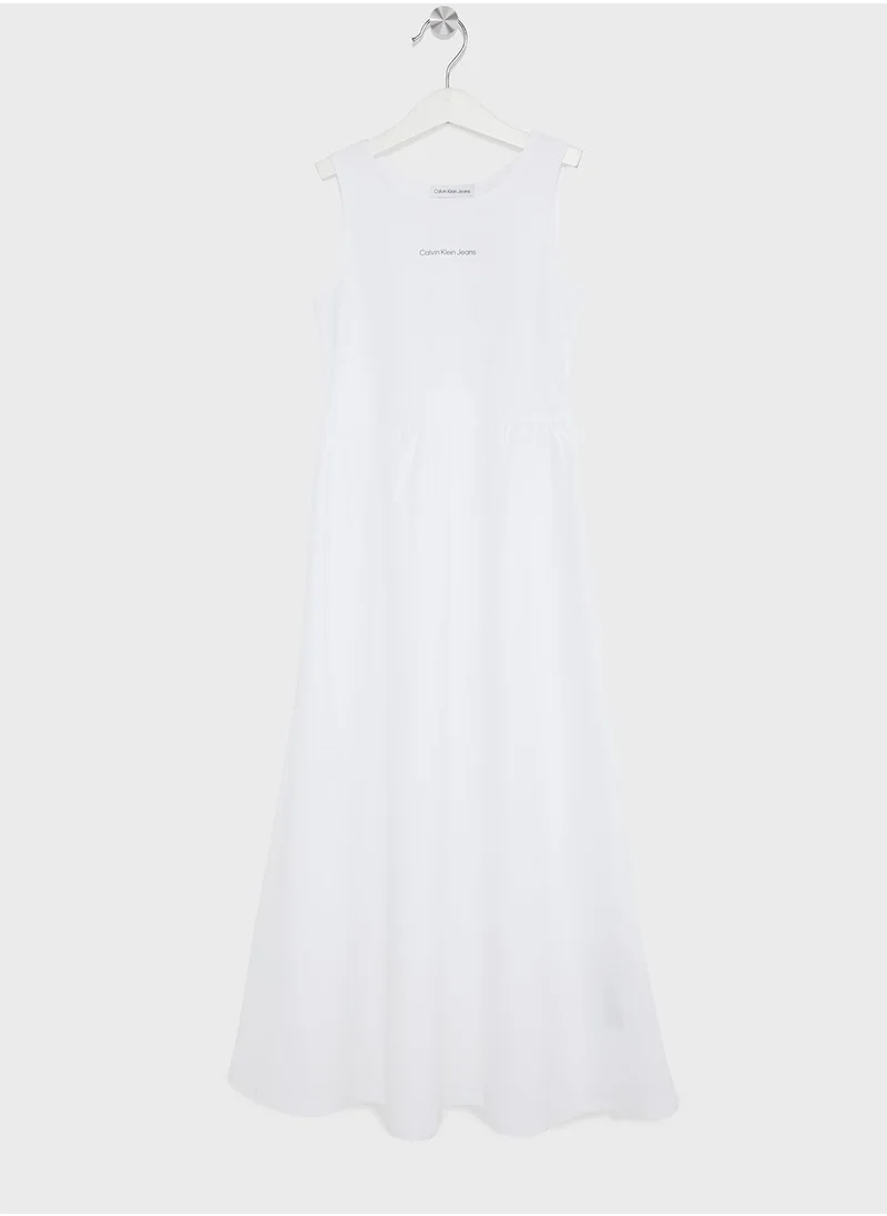 Calvin Klein Jeans Youth Logo Maxi Dress