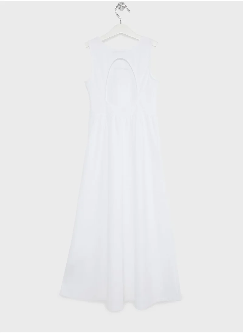 Calvin Klein Jeans Youth Logo Maxi Dress