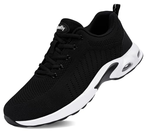 Tinefiy Steel Toe Shoes for Women Lightweight Safety Shoes Comfortable Slip Resistant Indestructible Shoe Womens Puncture Proof Work Shoe Size 5 - Image 1