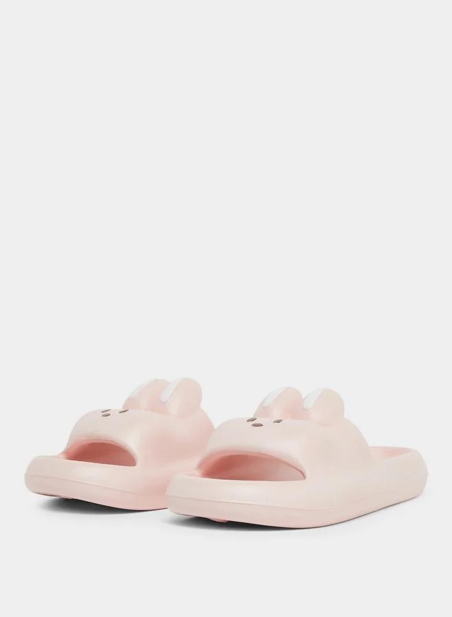 Take Two Solid Cute Rabbit Anti-Slip Bathroom Slippers