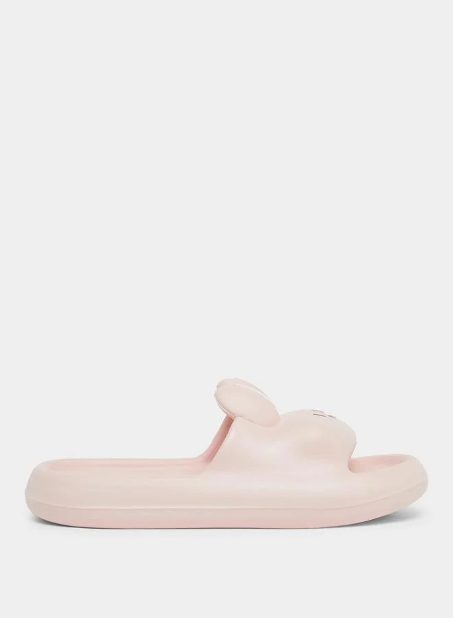 Take Two Solid Cute Rabbit Anti-Slip Bathroom Slippers