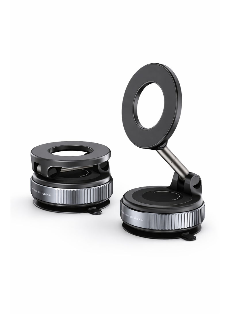 Neyecam Magnetic Phone Mount with Strong Suction - 360° Adjustable, Universal Compatibility for iPhone & Android - Secure and Stable Car Phone Holder - Image 1