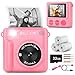 GREENKINDER Kids Camera Instant Print Christmas Birthday Gifts for Girls Boys Age 312HD Selfie Kids Digital Camera Portable Travel Toy for 3 4 5 6 7 8 9 10 Year Old Girls Pink - Image 3