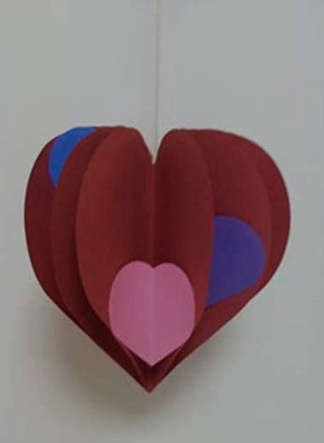 SHAPES ETC. Heart Large Single Color Creative Cut-Outs 5.5", red paper31 Cut-Outs in a Pack for Kids' Love and Peace School Craft Projects, Valentine's Day Craft. Classroom and Preschool Carfts - Image 2