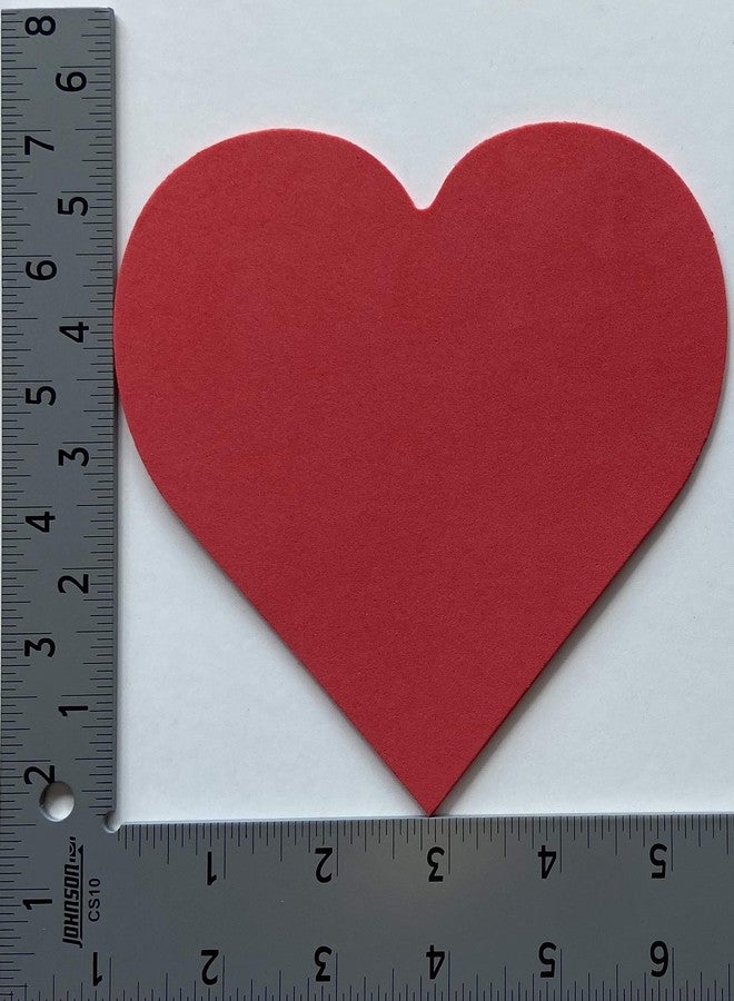 SHAPES ETC. Heart Large Single Color Creative Cut-Outs 5.5", red paper31 Cut-Outs in a Pack for Kids' Love and Peace School Craft Projects, Valentine's Day Craft. Classroom and Preschool Carfts - Image 5