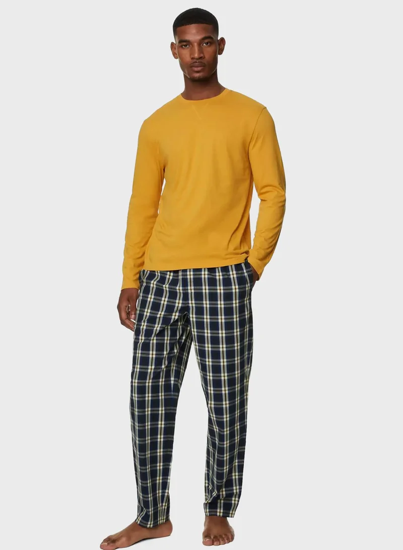 Marks & Spencer Checked Pyjama Set