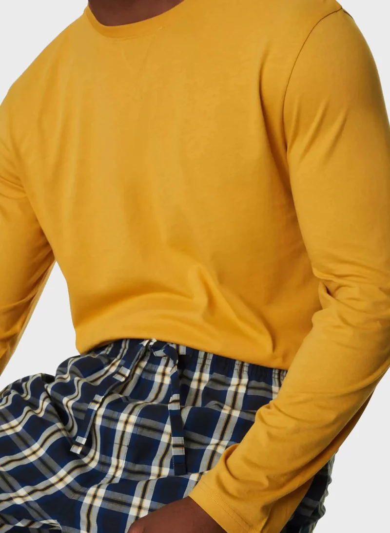 Marks & Spencer Checked Pyjama Set