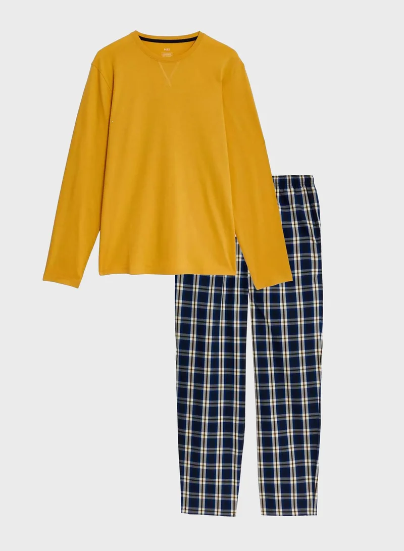 Marks & Spencer Checked Pyjama Set
