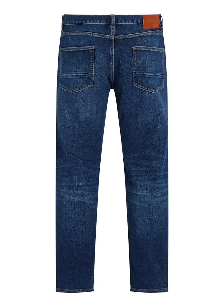 تومي هيلفيغر Straight Fit Mid Wash Jeans