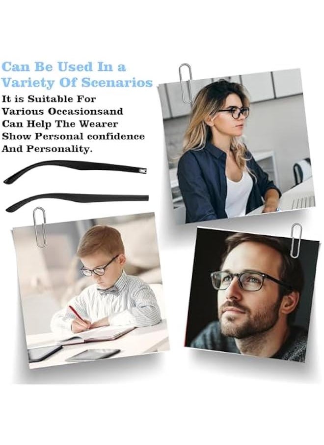 Generic - 1 Pair Metal Glasses Replacement Temple, Eyeglass Arms Legs Replacement with Screws Washers Screwdrivers Nose Pads Glasses Repair Kit Universal Eyeglasses Replacement - Image 1