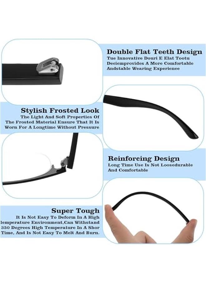 Generic - 1 Pair Metal Glasses Replacement Temple, Eyeglass Arms Legs Replacement with Screws Washers Screwdrivers Nose Pads Glasses Repair Kit Universal Eyeglasses Replacement - Image 1