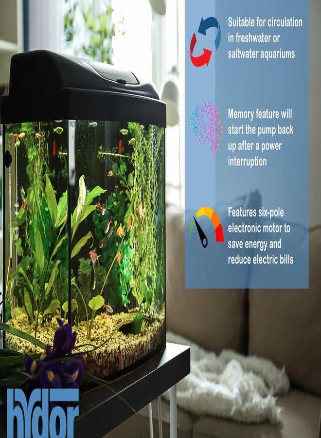 Hydor Seltz D DC Controllable Universal Pump 500 GPH, 750 GPH and 1000 GPH for Aquariums, Reefs, Ponds, Turtles, Terrariums and Fountains - Image 4