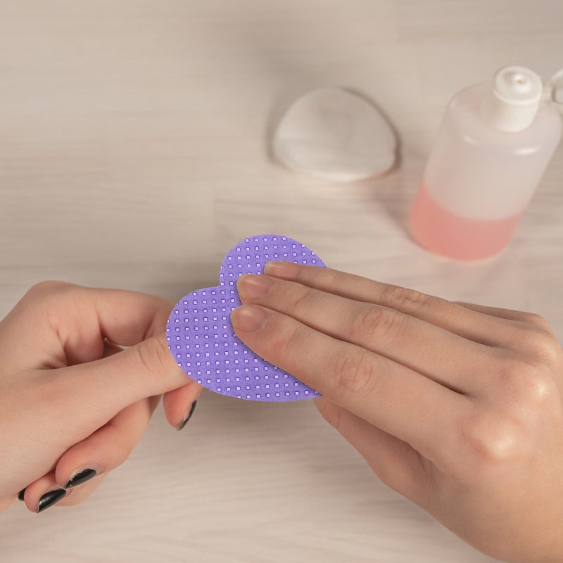 💄 مناديل مزيل طلاء الأظافر على شكل قلب من القطن للنساء للاستخدام اليومي - Image 4