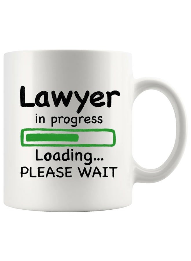 Panvola Lawyer in Progress Law Student Coffee Mug Graduation Future Lawyer Attorney Ceramic Cup Novelty Drinkware 11 oz White - Image 1