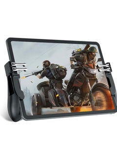 وحدة تحكم ألعاب الهاتف المحمول لأجهزة iPad/الكمبيوتر اللوحي، لوحة ألعاب تبريد أشباه الموصلات، لوحة ألعاب بستة أصابع، لوحة ألعاب بزر تصويب لـ PUBG Fortnite Knives Out Call of Duty