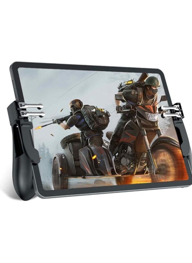 erorex Mobile Game Controller for iPad/Tablet, Semiconductor Cooling Gamepad Six Finger Gamepad Aim Button Gamepad for PUBG Fortnite Knives Out Call of Duty  - Image 1