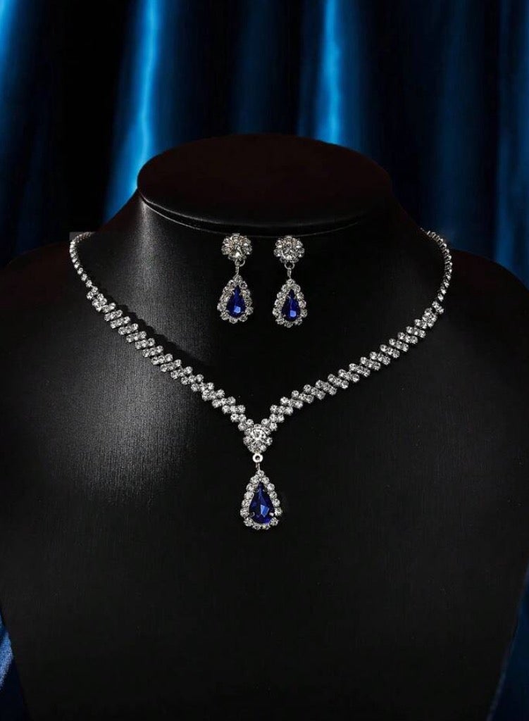 JewelryPalace Amazing Trendy Women's Zirconia Necklace And Earrings Jewellery Set - Image 4