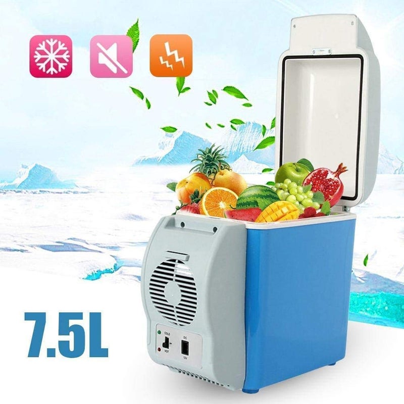 Abhira 7.5L Mini Car Refrigerator Portable Thermoelectric Car Compact Fridge Freezer DC 12V Travel Home Electric Cooler and Warmer Durable Portable Cold Compact Fridge - Image 4