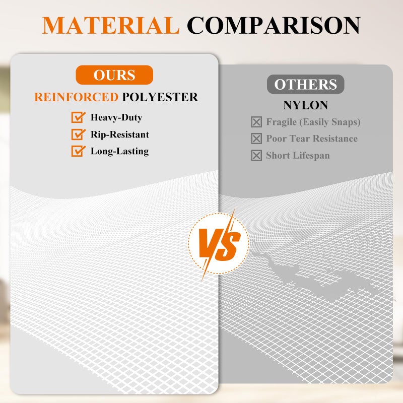 MAGZO Magnetic Screen Door White, Fits 32'' x 80'' Door, Reversible Left Right Side Opening, Scratch-Proof Polyester, Pet&Kids Friendly, Easy Install with Hook&Loop, Keep Annoying Creatures Out - Image 5