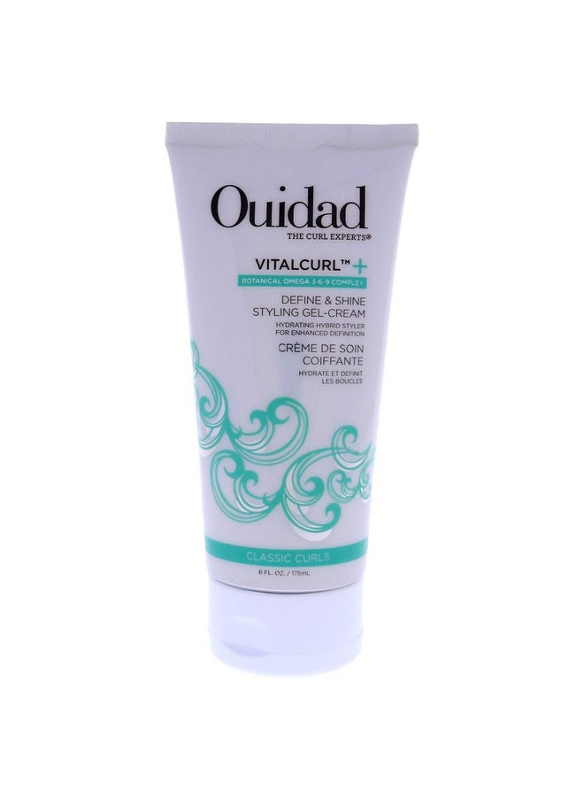 Ouidad OUIDAD VitalCurl+ Define & Shine Styling Gel Cream, 6oz  - Image 1