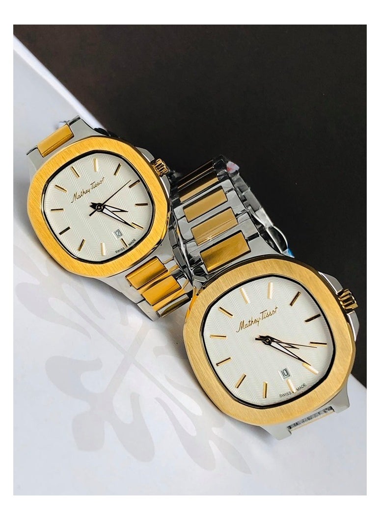 Mathey-Tissot Mathey-Tissot Evasion White Dial Couples Watch D152BI - H152BI  - Image 1