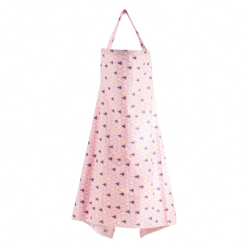 Moro Large Nursing Cover, Breathable Cotton Breastfeeding Cover Up Muslin, Breastfeeding Shawl Apron Scarf Poncho Cape, Super Soft Nursing Apron With Adjustable Strap For Mum (Pink)